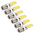Miniatyrbillede 7 af 8: 6 stk. E14 COB-pære Mini 360 graders belysning Varmeafledning Silikone Anti-blænding til lysekrone Loftslampe Koldt hvidt lys 6500K