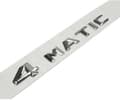 Silver car logo - original size - for 4matic sticker