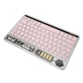 Miniatyrbillede 8 af 8: 10 tommer Transparent Trådløst Bluetooth Tastatur Multi Enhed Forbindelse Baggrundsbelysning Ultra Tyndt Tablet Tastatur til Laptops Telefoner Pink