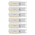 Miniatyrbilde 2 av 8: 6 stk G9 LED-pærer 7W dimbar 360° belysning erstatningslyspære for vegg skrivebords skaplampe varm hvit 110-140V