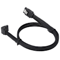 Pikkukuva 8 / 8: Serial ATA Cable 7P Elbow Hard Disk Data Cable Serial ATA3.0 Adapter Colored Mesh Line StyleBlack (kyynärpää)