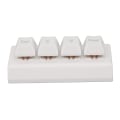 Miniatyrbilde 7 av 8: Programmerbart tastatur 4 taster Støtte NKRO Rød bryter Ctrl C V Enter Mini mekanisk tastatur for spill Office Media Hvit