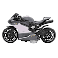 Miniatyrbillede 5 af 8: Tilbage træk motorcykler legetøj innovativ simulering legering motorcykel model til børn gaver samling grå