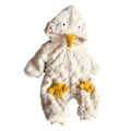Miniatyrbild 1 av 8: Mjuk babyhoodie jumpsuit anka form tecknad fashionabel vindtät baby onesie för nyfödd vit 73cm / 28.7in