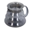 Miniatyrbilde 6 av 8: Elektroplettet grå kaffekanne i høyt borosilikatglass, håndkaffeserveringskanne for hjem og butikk, 300 ml