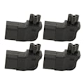 Pikkukuva 2 / 8: 4 kpl IEC320 C14 - IEC320 C5 power 90 asteen oikea kulma IEC320 C14 uros - C5 naaras power 250 V