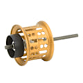 Miniatyrbillede 4 af 8: Baitcasting Fiskehjul Wire Cup Aluminiumslegering Micro Line Cup Spolespole til fiskeri DIY Modificeret Tilbehør Guld