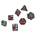 Miniatyrbild 3 av 8: 7-sidigt Polyhedral Tärningsspel för Vuxna Julparty Roligt Bordsspel Metalltärningar för Rollspel