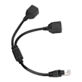 Miniatyrbillede 5 af 8: RJ45 Ethernet Adapter Kabel Forlængerfunktion 1 til 2 Port Fremragende Tilslutningssplitter Adapter til Hjemmekontor