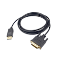 Miniatyrbilde 6 av 8: 1.8M Displayport Hann til DVI Hann Adapterkabel 1080P DP til DVI Konverter Støtter Displayport 1.1a