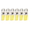 Miniatyrbillede 5 af 8: 6 stk. E14 COB-pære Mini 360 graders belysning Varmeafledning Silikone Anti-blænding til lysekrone Loftslampe Koldt hvidt lys 6500K