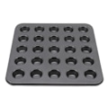 Miniatyrbillede 2 af 8: Nonstick Mini Cupcake Muffinforme i kulstofstål til køkkenbagning af kager og brød 25 gitter