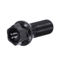 Miniatyrbilde 8 av 8: M14x1.25 Hjulbolt Mutter Stud Kaldsmidd Stål Svart Erstatning for 1 2 3 5 7 Serie X1 X3 X5 X6