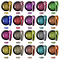 Miniatyrbilde 4 av 5: Titanspeilpulver, speilpulver, ren farge galvanisering magisk speilpulver negl glitter MCB04 MCB04