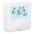 Miniatyrbilde 3 av 8: Digital temperaturregulator LCD-skjerm Programmerbar termostat for kjele Hvit 30‑230VDC