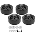 Miniatyrbillede 1 af 8: 4 stk 63 mm RC gummi antiskriddæk Driftsdæk udskiftning Passer til WPL D12 1/10 RC bil