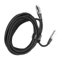 Miniatyrbilde 7 av 8: 100W USB C til USB C-kabel Hurtigladekabel USB C-laderkabel med digital skjerm for telefoner Nettbrett Bærbare datamaskiner 2M svart