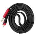 Miniatyrbillede 2 af 8: Dual Color 2PCS 6,35 til RCA lydstikkabel 6,35 mm 1/4' tommer jackstik til KTV (2 m)