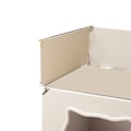 Miniatyrbilde 7 av 8: Halvlukket Kattehus Avtakbart Vaskbart Kattehus Skjulested Lite Kattehule Seng For Fire Sesonger Enkelt Hvit