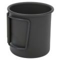 Miniatyrbild 2 av 8: Utomhuscamping drickskopp med vikbart handtag Kaffemugg i aluminiumlegering Svart
