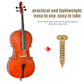 Miniatyrbilde 3 av 8: 50 stk krom monteringsskruer for gitarmaskinhoder Tuning Pegs Tunere (gyldne)
