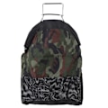 Miniatyrbillede 1 af 8: Fiskenet Taske Mesh Taske Rustfrit Stål Fjeder Nylon Camouflage Foldbar Stor Kapacitet Holdbar Oxford Klud Enhåndsbetjening til Fiskeri Dykning