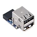 Pikkukuva 4 / 8: 5 kpl USB2.0 emolevyn liitin 9Pin/10Pin Header 2 USB2.0 A -porttisovittimeen (tyyppi A)