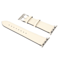 Miniatyrbillede 5 af 8: Smartwatch-læderrem Universal Smart Watch-udskiftningsrem til IWatch Series SE 8 7 6 5 4 3 2 1 38mm 40mm 41mm Beige