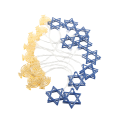 Pikkukuva 5 / 8: LED Hanukkah-valosarja, kuusikulmainen tähti, keijukaisvalo, 3 metriä, 20 LED-valoa, koristevalot