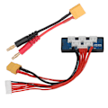 Miniatyrbillede 6 af 8: Parallel opladningstavle XT60 banan 2S 3S batteri balanceoplader udvidelsesadapter