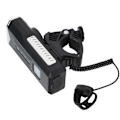 Pikkukuva 6 / 8: Polkupyörän etuvalo Polkupyörän vedenpitävä taskulamppu Horn Warning USB Ladattava CyclingSilver