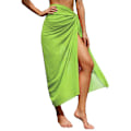 Pikkukuva 1 / 8: Pehmeä sarong-uima-asun peite naisille Fluoresoiva vihreä