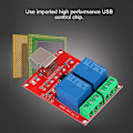Miniatyrbild 3 av 8: 2-kanals 5V dator USB Smart Switch Controller PC Relay Drive Module Expansion Board