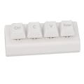 Miniatyrbilde 2 av 8: Programmerbart tastatur 4 taster Støtte NKRO Rød bryter Ctrl C V Enter Mini mekanisk tastatur for spill Office Media Hvit