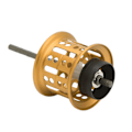 Miniatyrbillede 2 af 8: Baitcasting Fiskehjul Wire Cup Aluminiumslegering Micro Line Cup Spolespole til fiskeri DIY Modificeret Tilbehør Guld