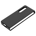 Miniatyrbillede 4 af 8: Læder Hard Case til Samsung Galaxy Z Fold 3 Mobiltelefon Anti Ridse Stødsikker Cover Sort