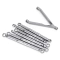 Pikkukuva 8 / 8: Alumiinitangon vetotankosarja jousituksen nivelsarja set AXIAL SCX24 1/24 RC CarTitanium