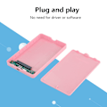 Pikkukuva 8 / 8: 2,5 tuuman SATA SSD ulkoinen kotelo USB 2.0 case (vaaleanpunainen)