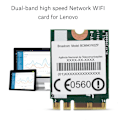 Miniatyrbild 5 av 8: Dual Band 433Mpbs Network NGFF M2 Wireless WIFI Card 802.11AC för Lenovo