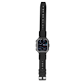 Miniatyrbillede 6 af 8: Smartwatch Vandtæt Skridttæller Smartwatch med Bluetooth Opkald Fitness Tracker Hjertefrekvens Søvnmonitor til Børn Voksne Sort