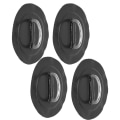 Miniatyrbillede 5 af 8: 4 stk oppustelig bådkajak DRing Pad Patch Marine Fast spænde med elastisk bungee ledning (sort patch)