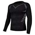 Miniatyrbild 1 av 8: Tränings-Sweatshirt för Män, Tight, Långärmad, Snabbtorkande, Sport, Utomhuslöpning, Fitnesskläder, Svart, XL