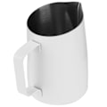 Miniatyrbilde 3 av 8: 600 ml Kaffe Krus Kopp i Rustfritt Stål Melk Kaffe Skummende Mugge for Hjem Kaffe Bruk Hvit