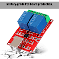 Miniatyrbild 4 av 8: 2-kanals 5V dator USB Smart Switch Controller PC Relay Drive Module Expansion Board