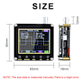 Miniatyrbild 5 av 8: Digital oscilloskop signalvågform transistorer 2,4 tum display handhållen oscilloskop
