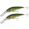 Miniatyrbilde 7 av 8: 2 stk kunstig plastsimulering dypdykking Minnow lokke agn fisketilbehør2#