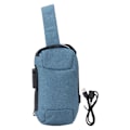Miniatyrbillede 1 af 8: Vandtæt Ridsefast Lille EDC Minimalistisk Sling Bag Minimalistisk Bryst Skulder Rygsæk Tyverisikring Kombinationslås Messenger Taske Græsgrøn