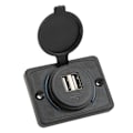 Miniatyrbilde 6 av 8: 3.1A 5V Dobbel USB Bil Lader LED Rask Lading Universell for 12‑24V Skip Biler Bobiler