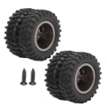 Miniatyrbilde 1 av 8: 2 stk 55 mm aluminiumslegering bakdekk reservedeler Passer for WPL D12 1/10 RC lastebil (D12‑010T)