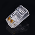 Pikkukuva 2 / 8: 100 kpl/LOT Cat6 Cat6a verkko-internet-liitin 8P8C RJ45 modulaariset pistokekaapelipäät
